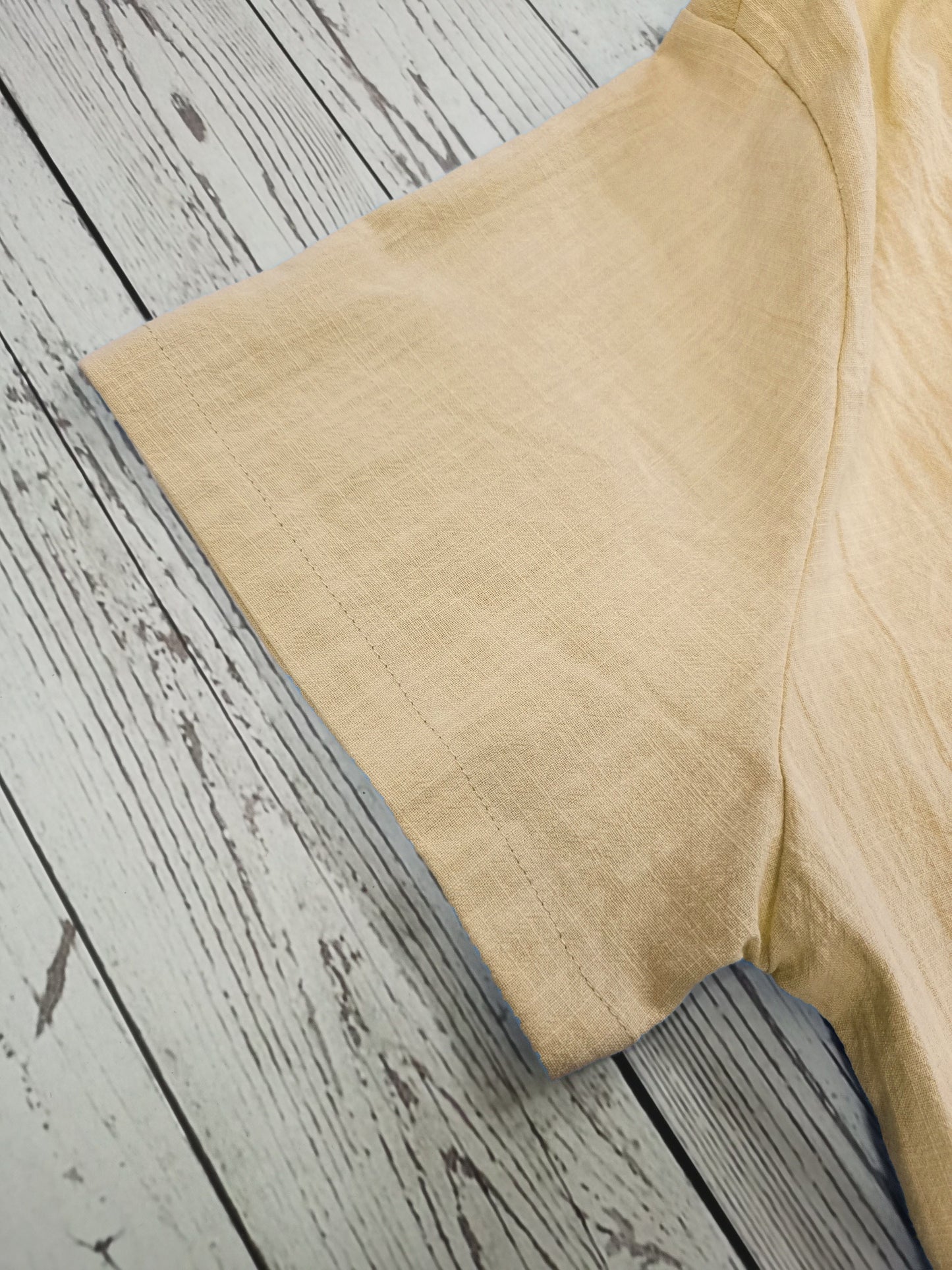 Men's Shirt Top, Solid Band Collar Short Sleeve Closure Summer Male Casual Henley Shirt For Daily Business Formal Shirts For Men