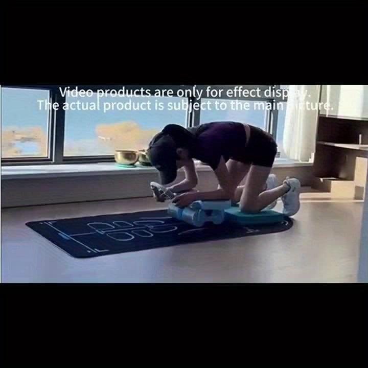 Lingpeng Smart Ab Roller com Rebote Automático - Aparelho de Treino de Força Abdominal com 4 Rodas e Apoio para Cotovelos, Material Durável em PP/TPE, Ideal para Exercícios em Casa, Lingpeng