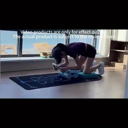 Lingpeng Smart Ab Roller com Rebote Automático - Aparelho de Treino de Força Abdominal com 4 Rodas e Apoio para Cotovelos, Material Durável em PP/TPE, Ideal para Exercícios em Casa, Lingpeng