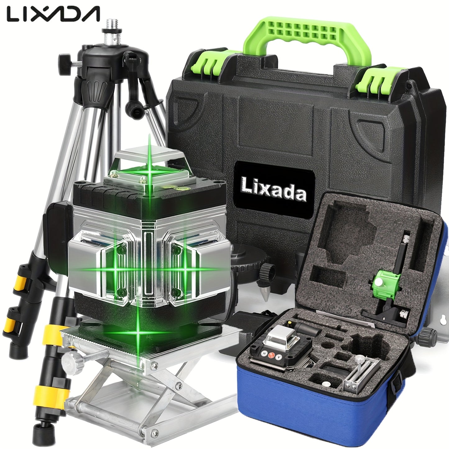 Lixada 4D 16 Lines Laser Level 3° Self-leveling Machine USB Rechargeable Lithium Battery Leveling Tool With Vertical Horizontal Tilt Lines