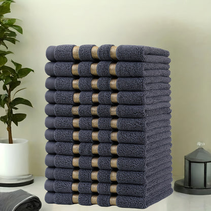 Conjunto de Toalhas 100% Algodão Golden Square – 12 Peças