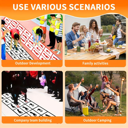 1pc 100.0cm*3.0meter Hands-Feet Dynamic Washable Game Set, Foldable, Ease to Carry, Perfect for Outdoor Adventures, Team Building & Family Fun