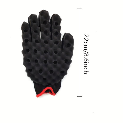 Afro Twist Hair Comb Twist Wave Barber Tool Twist Brush Curl Comb Twist Hair Sponge Twist Wave Curl Brush Comb Twist Hair Coils Comb for Natural Hair Perm comb set, sponge shaped comb, steel needle insertion comb, curling glo