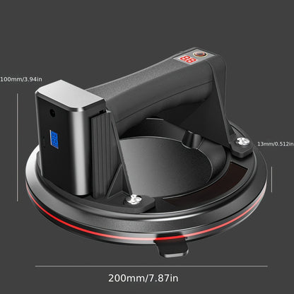 2pcs Set Of 20.32 cm Vacuum Suction Cups 200kg Load Capacity Heavy Duty Vacuum Picker with Double Layer High Quality Rubber Large Diameter Suction Cup Smart Pressure Display for Handling And Installation Can Be Used to Move G