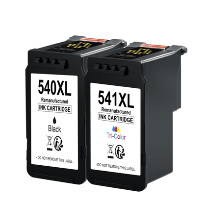 PG 540 XL CL-541XL Cartridges 540xl 541xl (2 pack) Replacement for Canon Printer Cartridges 540 541 PG540 CL541 for Printer Cartridges Canon TS5150 MG3600 MG3650 MG3650s MG4200 TS5151 MX475 MX530