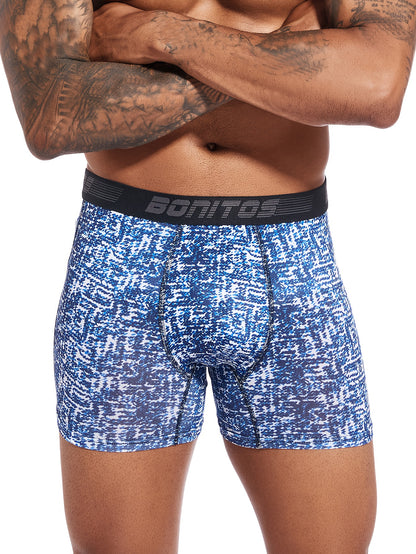 Conjunto de 5 cuecas boxer novas para homem, marca de roupa interior masculina sexy e de alta qualidade, cuecas slip para homem, presente de roupa interior masculina.
