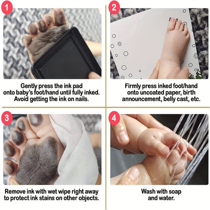 Create Lasting Memories With This DIY Hand And Footprint Kit - Perfect Baby Shower Gift!, Christmas Halloween Gift