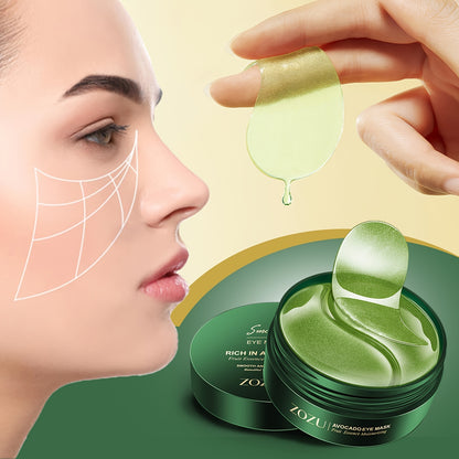 60pcs Moisturizing And Lifting Eye Masks For - Avocado And Golden Eye Patches For Firming And Tightening Under Eye Skin