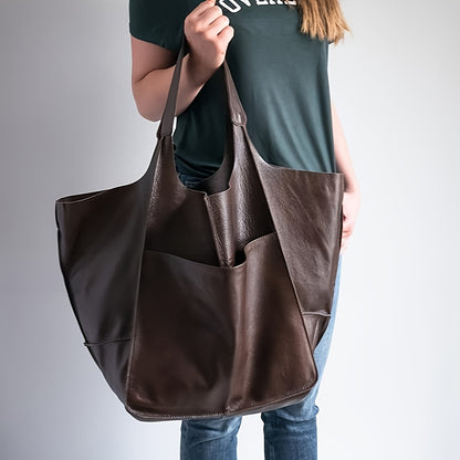 New Simple Women's       Large Capacity Tote for Shopping and Daily Commuting