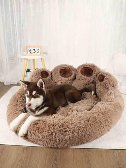 Soft Long Plush Cat kennel dog kennel winter warm pet bed Cat Bed Cat Mat Animals Sleeping Sofa Christmas Gift