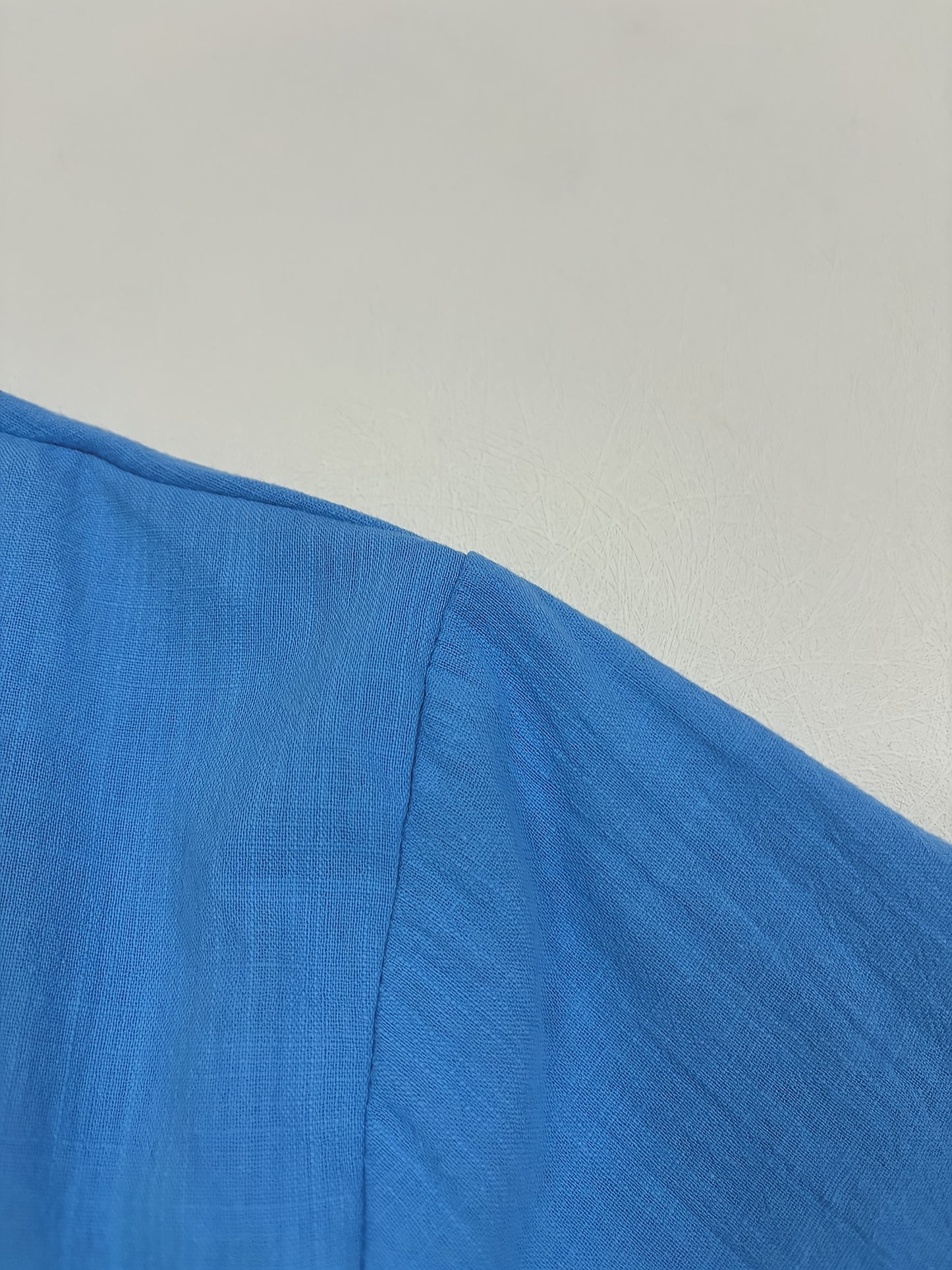 Men's Shirt Top, Solid Band Collar Short Sleeve Closure Summer Male Casual Henley Shirt For Daily Business Formal Shirts For Men