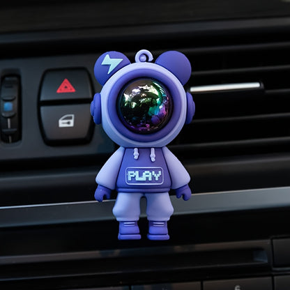 1pc Car Air Outlet Decoration Clip, Cartoon Astronaut Car Air Conditioning Aromatherapy Diffuser Clip, Car Interior Accessories (No Fragrance Oil) Eid Al-Adha Mubarak