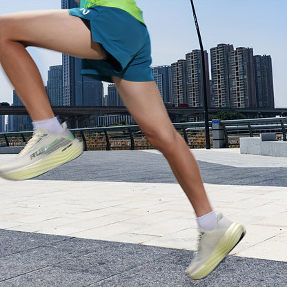 Men's Lightweight Breathable Running Shoes - Stability Low-Top Design with Durable Rubber Sole for Road, Trail & Gym Training - All-Season Comfort, Extended Sizes, Unisex-Friendly (Black/Orange), Fitness Footwear, Sleek Sport