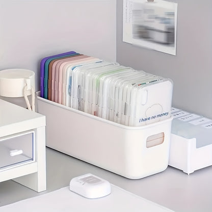 12pcs White Plastic Storage Boxes, Multi-Purpose Storage Boxes, Home Organization, Space Saving Storage Boxes