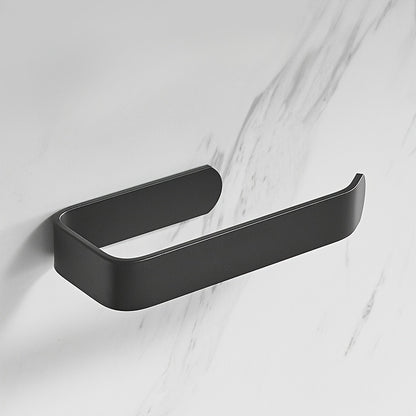 1pc Bathroom Toilet Paper Holder, Self-Adhesive No Drilling Wall Mount, Plastic Tissue Dispenser, Space-Saving Towel Rack For Home Washroom