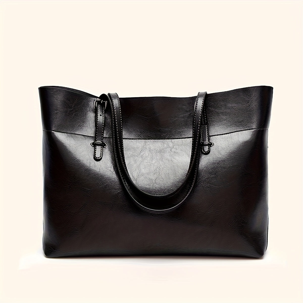 Women's Tote Bag with Adjustable Shoulder Strap - Elegant Brown, Zipper Closure, Wrist Strap - Spacious Work, Travel, Everyday Handbag - Durable Women's Purse, Versatile Carryall, Sophisticated Design, Highquality Finish, Fas