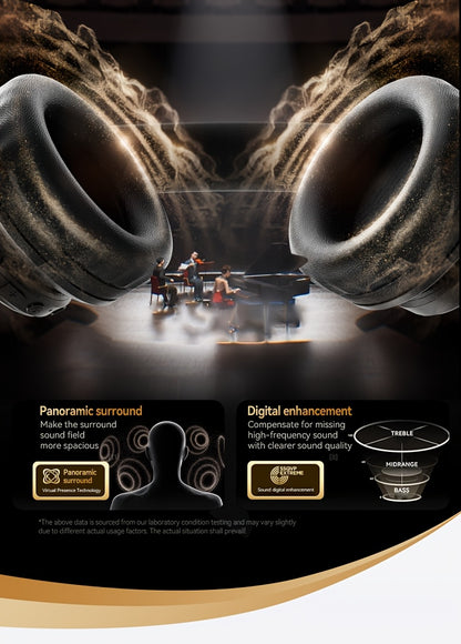 Upgraded Wireless Over-Ear Headphones with Bass-Enhanced Sound, Lightweight Foldable Design Featuring Built-In Microphone. Includes 3.5mm Audio Cable