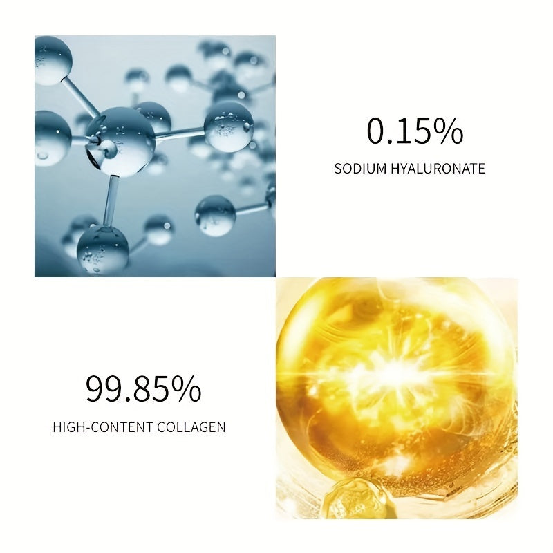 [5pcs Nano Soluble Collagen Mask Sheets] 5-Pack Nano Soluble Collagen Membrane Mask Sheets, Hydrating Facial Filler for All Skin Types, Unisex Adult, Moisturizing Face Care, No Fragrance