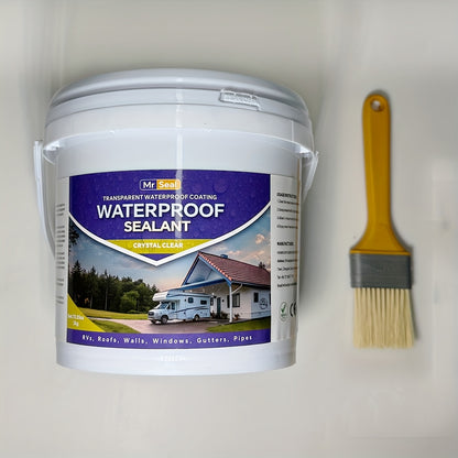 2kg RV Transparent Waterproof Sealant - Covers Up to 160 SqFt @ 1/12" Thickness, Ideal for RV Roof, Windows, Gutters & More, Durable & Flexible Sealant for Home Improvement, Roof Sealant, Versatile Sealant, Highquality Sealan
