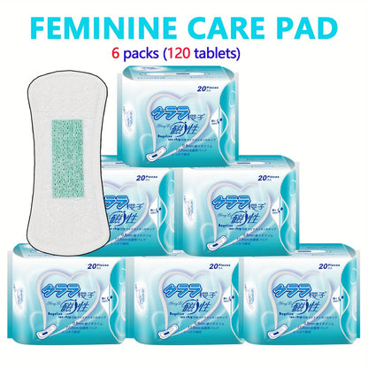Bamboo Charcoal Negative Ion Pad 20/40/50/100 Pieces, Ultra-thin Wing Sanitary Napkins, Comfortable, Soft, And Fragrance Free Wing Menstrual Care Pad, Independently Packaged Women's Physiological Pad, Women's Personal Care Hy
