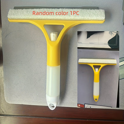 3-in-1 Multifunctional Plastic Squeegees for Windows, Mirrors, and Glass Cleaning - Spray, Wipe and Dry - Ideal for Bathroom, Kitchen, and Living Spaces