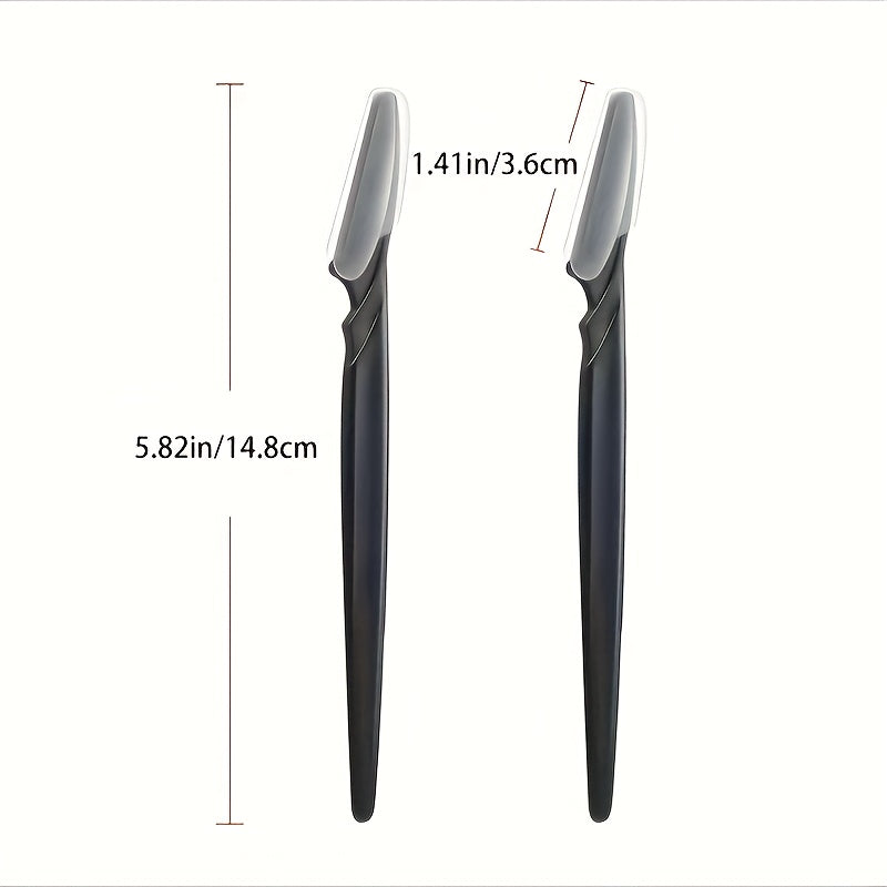 3-24pcs Eyebrow Razor Shaper Set, Facial Hair Remover Trimmer Grooming Kit for Women And Men, Stainless Steel, Non-Electric, No Battery Needed, with Various Colors for Versatility