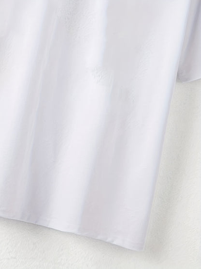 Cute Cat Print T-Shirt, Crew Neck Short Sleeve T-Shirt, Casual Every Day Tops, Women's Clothing