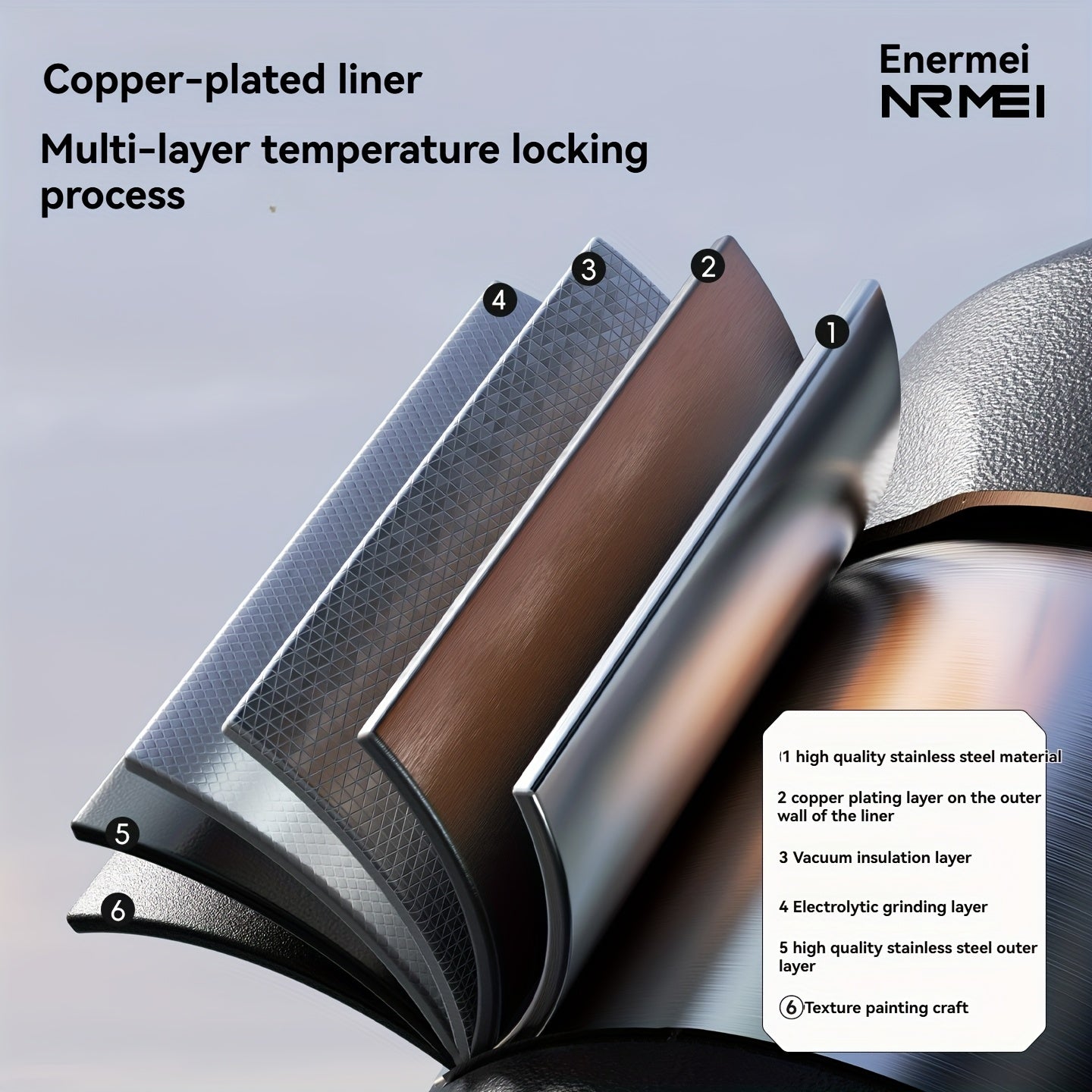 Garrafa térmica em aço inoxidável, mantém a temperatura quente ou fria durante 24 horas, com palhinha e pega/correia, caneca térmica de viagem com parede dupla, livre de BPA.