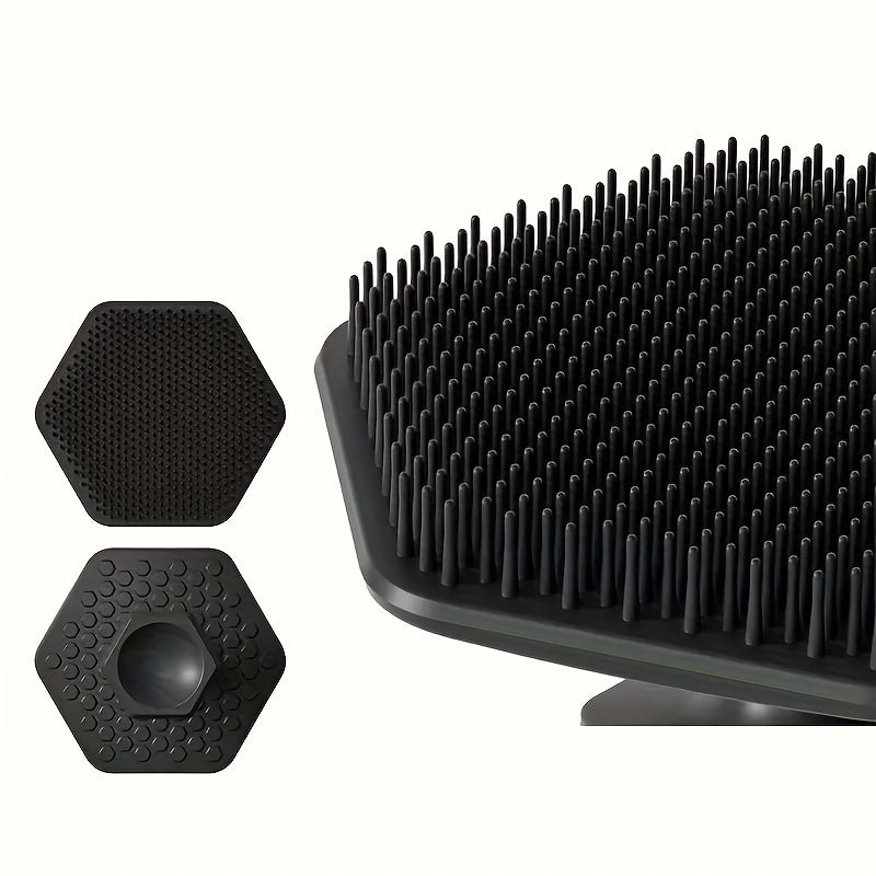 Gentle Silicone Facial Scrubber - Fragrance-Free, Long-Lasting Exfoliating Face Cleanser & Soft Massage Pad for Men's Bathroom Essentials