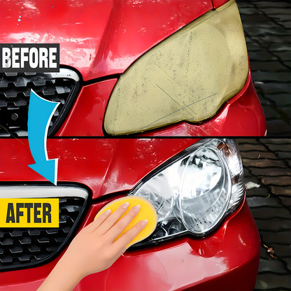 Premium Car Headlight Restoration Kit – Fixes Yellowing, Haze, Oxidation & Scratches for Safer Driving