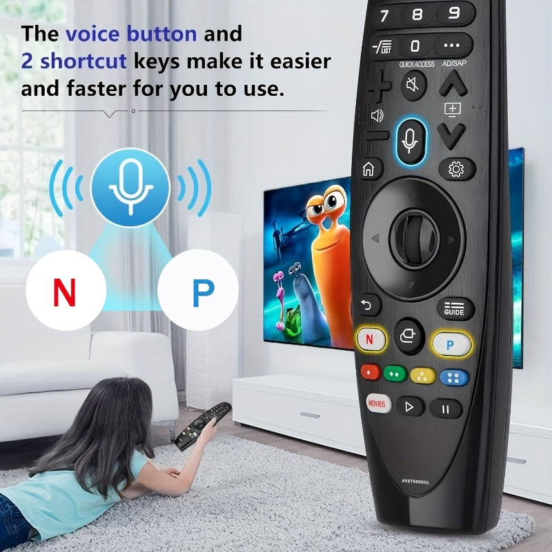 Voice Magic Replacement for LG-Smart-TV-Remote, AN-MR20GA for LG Smart TV Magic Remote, with Voice Recognition and Pointer Function, Voicecontrolled Remote, Smart Home Device, Sleek Remote Design, Modern Tv Controller, Reliab