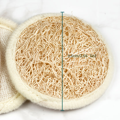 6pcs/10pcs/Bulk Buy Natural Loofah Facial Sponge - Deep Cleanse, Exfoliating Makeup Remover Cleansing Towel