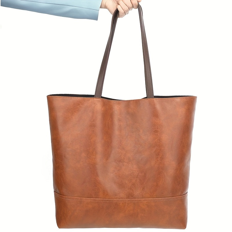 Women'S Vintage Large-Capacity Shoulder Tote Bag