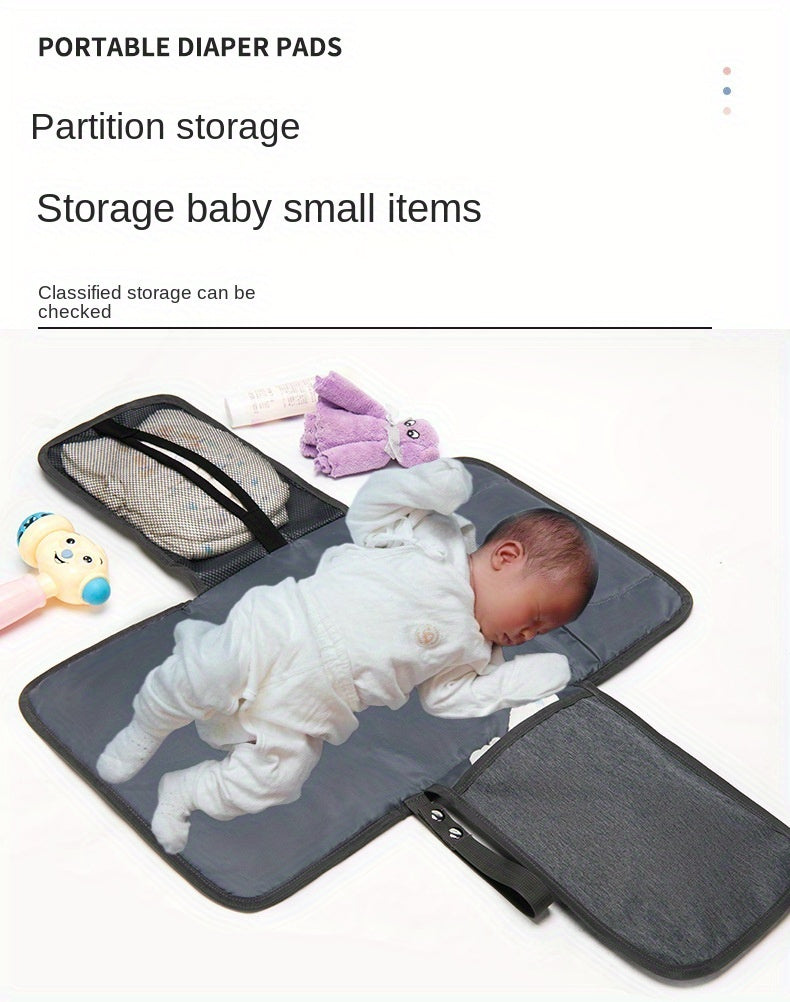 Portable Diaper Changing Pad: Waterproof Travel Station Kit With Pockets - Perfect Baby Shower Gift! Christmas, Halloween, Thanksgiving Day Gift