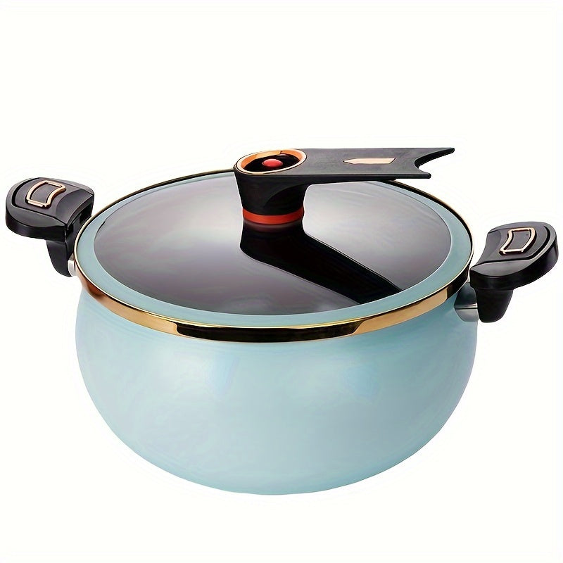 A 7L Large Capacity Multifunctional Soup Pot, 26Cm/10In, Suitable for Cooking And Stewing, Compatible with Gas And Induction Cookers.