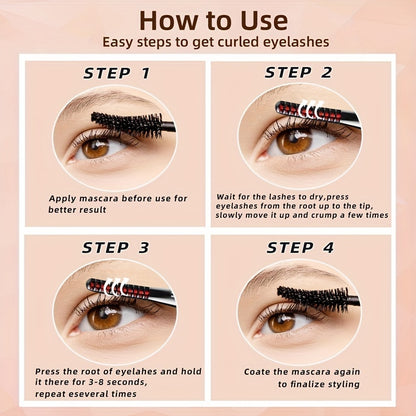 Long-Lasting Portable Electric Eyelash Curler with Heated Technology - Perfect Gift for Women