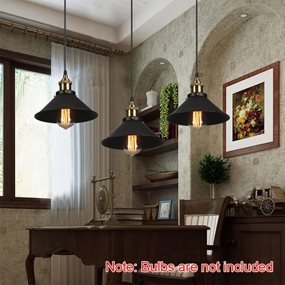 1/2pcs Industrial Pendant Light E27 Base Vintage Retro Pendant Light Fixtures Home Kitchen Lighting Bar Lights Hanging