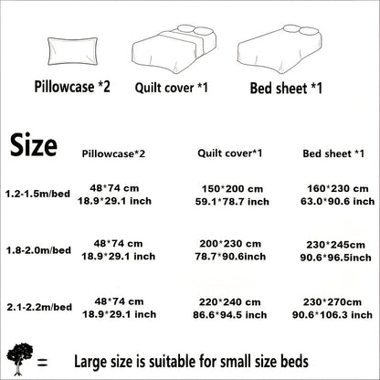 Four Seasons Beige-Friendly Printed Brooklyn Pattern Flannel Set, 4pcs 100% Cotton, 1 Duvet Cover + 2 Pillowcases + 1 Fitted Sheet, Soft and Delicate, Breathable and Sweat-Wicking, Simple and Elegant, Machine Washable,  Beddi