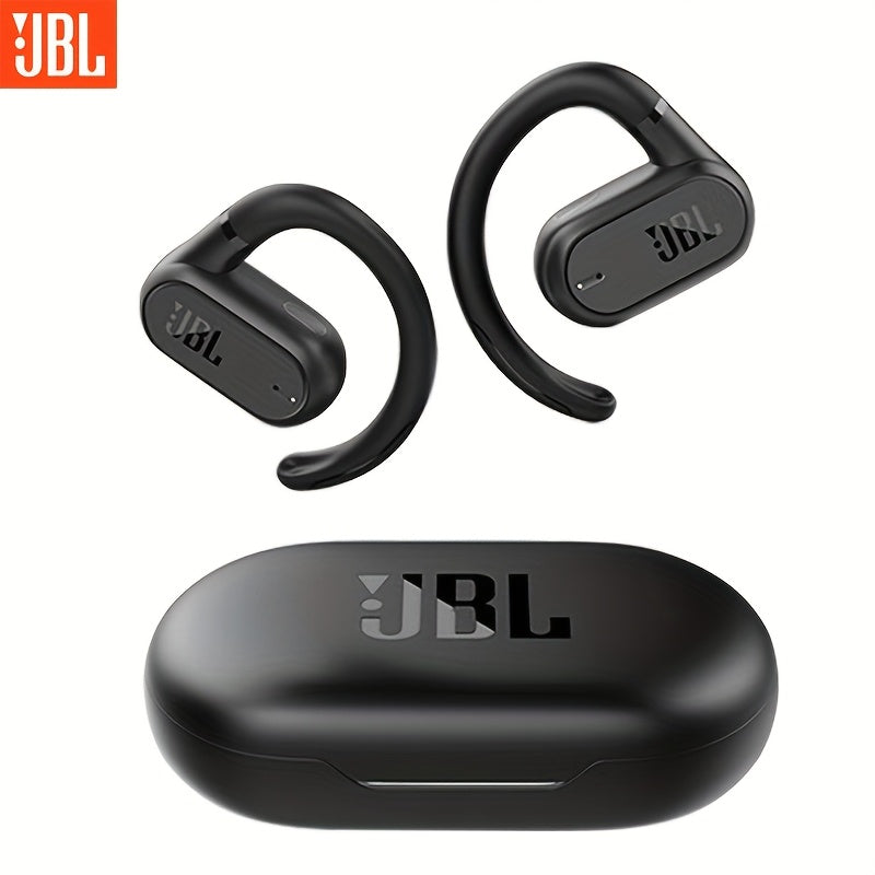 2024 New JBL Soundgear sense Open Wireless Earphones Bone Conduction Sports Running Headphones, Wireless Earbuds, HIFI Sound Quality, HD Calling, 1200mAh Rechargeable Battery, Wireless Connectivity