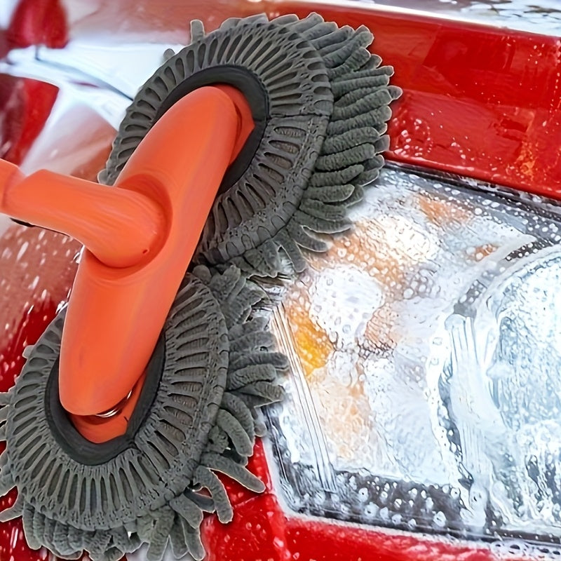 Long Handle Car Wash Brush, Long Handle Ultra-Fine Fiber Car Mop, Car Wash Mop Glove Long Handle Car Cleaning Kit Brush, Kit Brush Dust Remover Scratch-Free Cleaning Tool, Commercial Mop