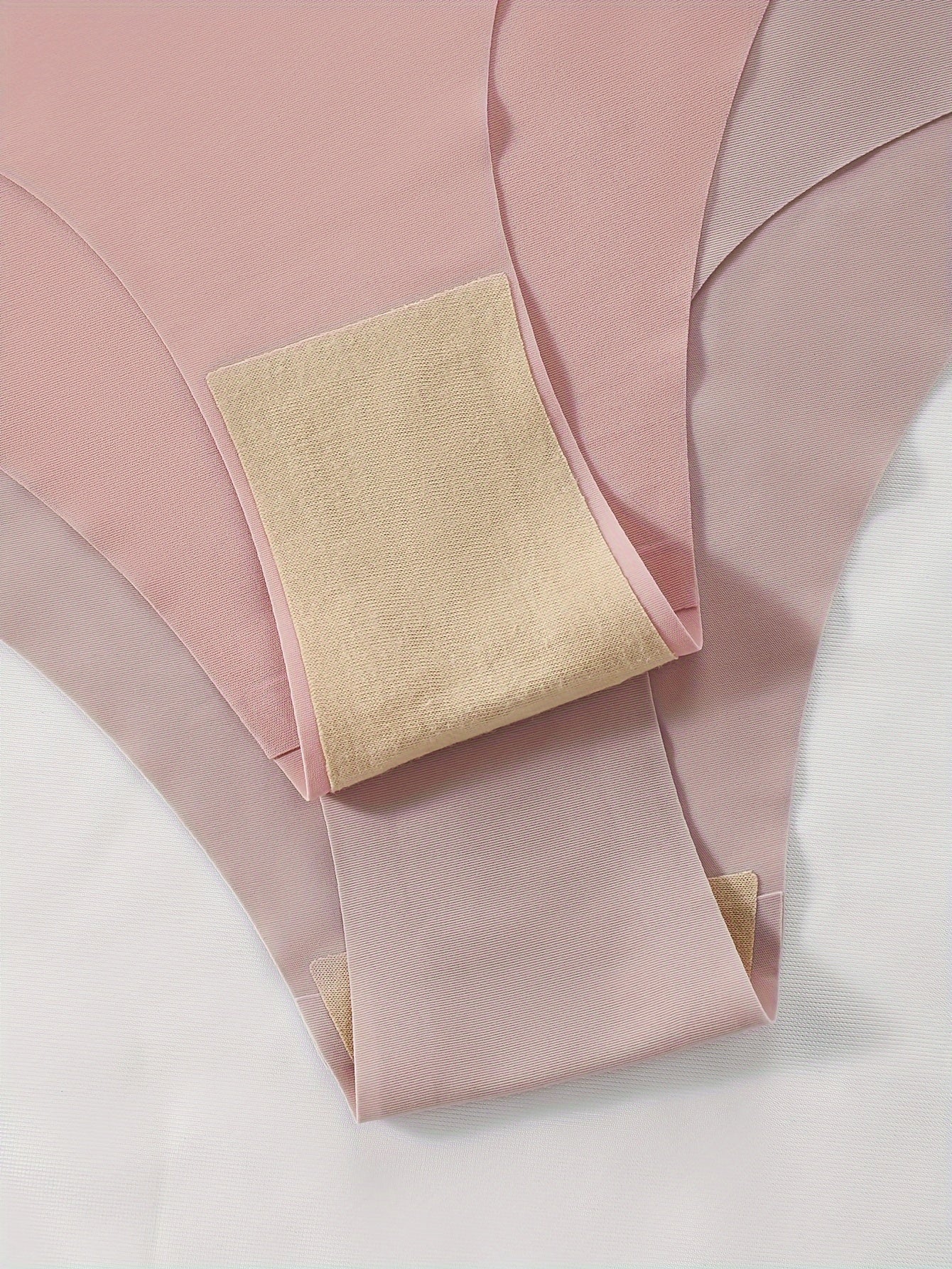 Conjunto de 5 cuecas de cintura subida sem costuras em cores sortidas, lingerie feminina.