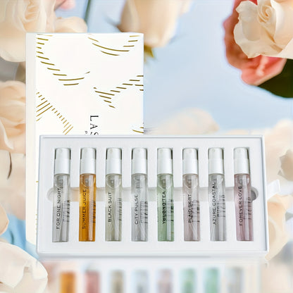 Luxury Women's Perfume Gift Set - 8pcs, Long-Lasting & Rich Scent with Jasmine Notes, Perfect for Daily Wear, Dates, Travel & Work - Ideal Birthday or Valentines day Present