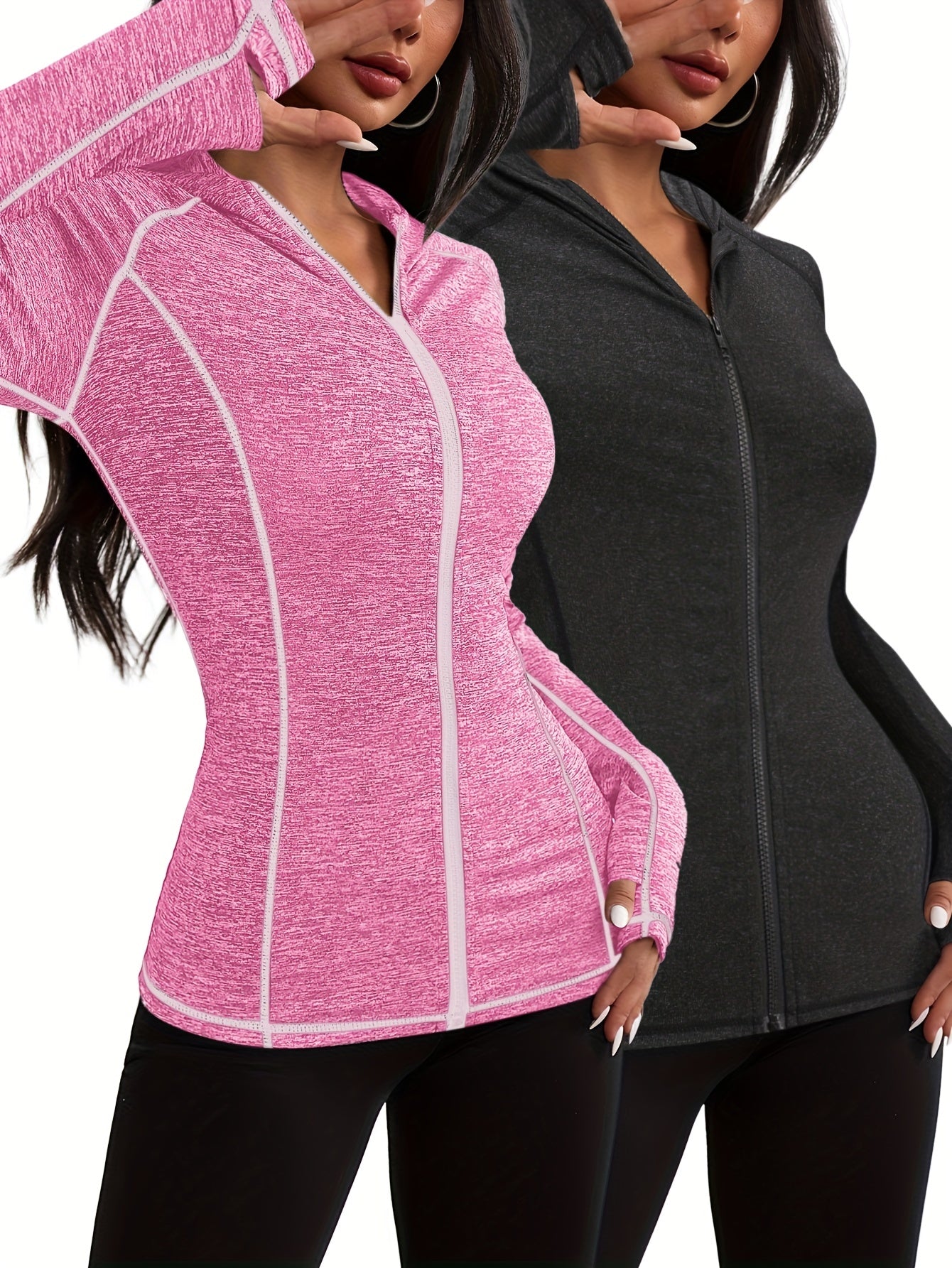 Conjunto de duas peças feminino casual desportivo