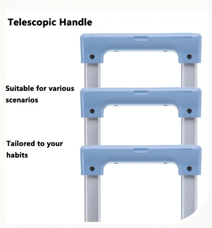 Hard Shell Spinner Luggage, Front Opening, Telescopic Handle, Durable ABS+PC Material, TSA Lock, Cup Holder, Shock Absorbing Wheels, Iron Pull Handle, No Electricity Required, No Print, for Travel