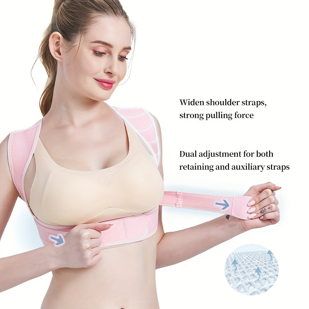 Posture Brace for Women And Men, Adjustable Upper Back Brace for Clavicle Support And Relax for Neck, Shoulder, And Upper Back