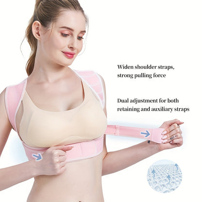 Posture Brace for Women And Men, Adjustable Upper Back Brace for Clavicle Support And Relax for Neck, Shoulder, And Upper Back