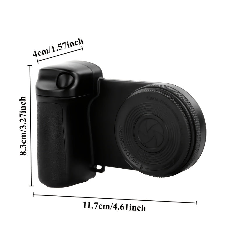 Suporte de Câmara para Telemóvel com Controlo Remoto Magnético 360° e Luz Integrada