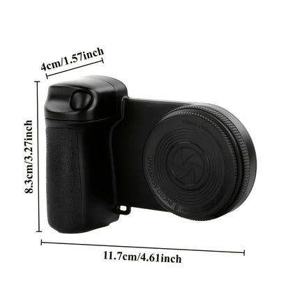 Suporte de Câmara para Telemóvel com Controlo Remoto Magnético 360° e Luz Integrada