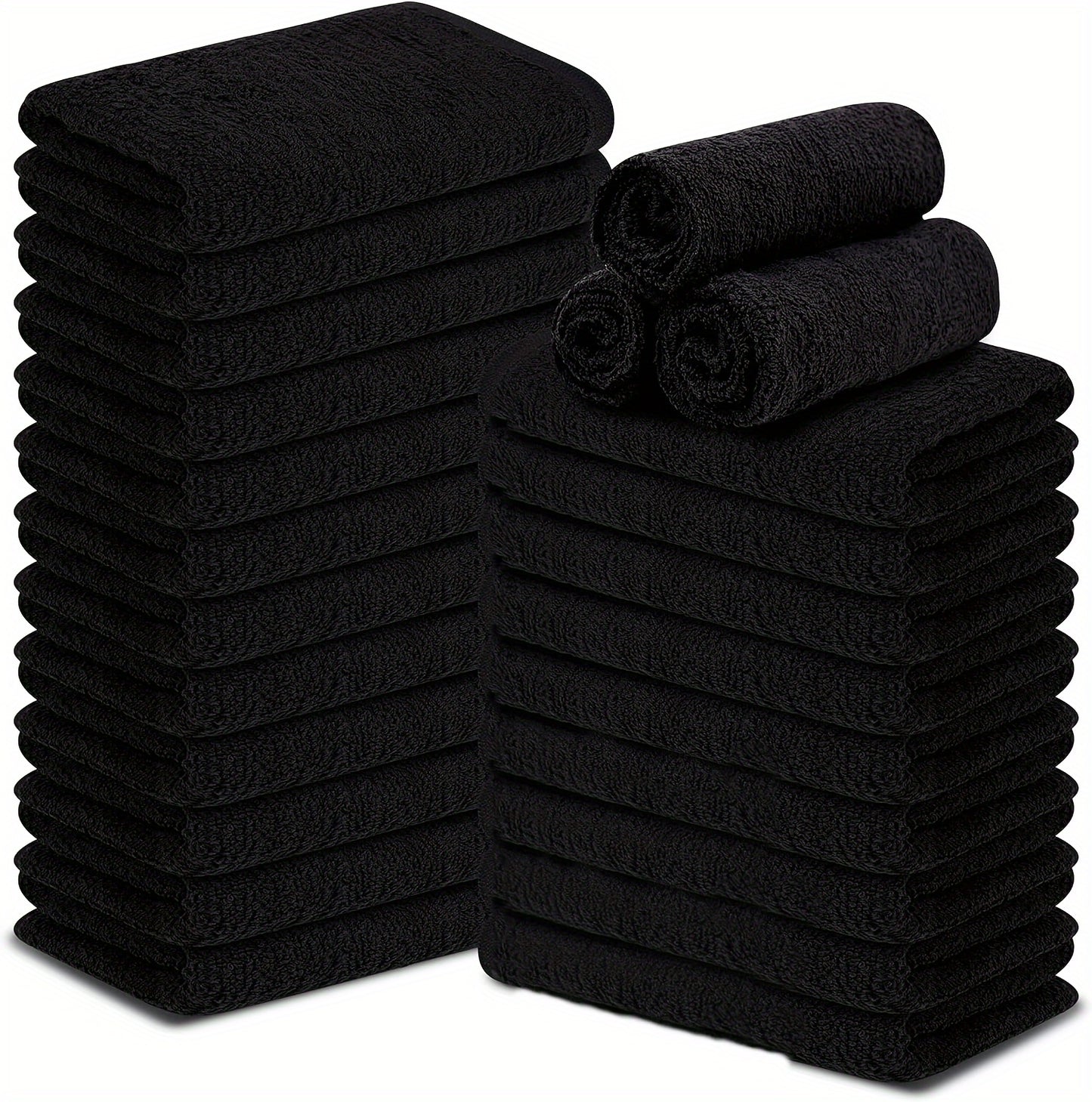 6pcs Makeup Remover Towel Set, Strong Water Absorption, Soft Towel For Bathroom, Spa, And Gyms