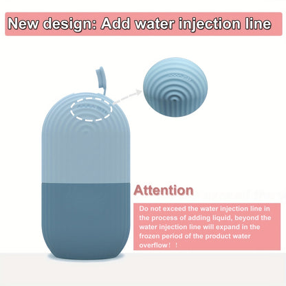 Silicone Ice Face Roller - Massage Skin - Beauty Facial Massage Roller For Eyes, Neck, And Face - Skin Care Tool